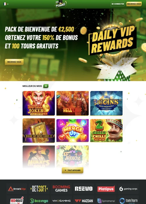 Page d'accueil Ma Chance Casino<